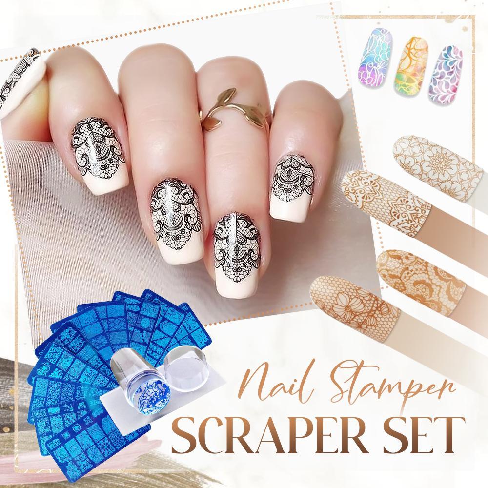 Nail Stamper Scraper Set (126 Styles)