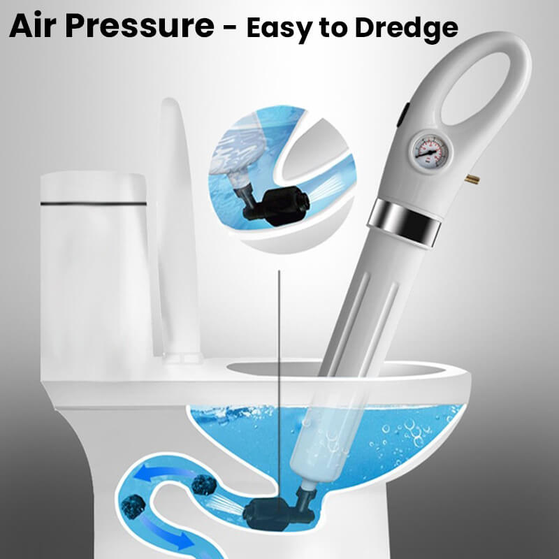 AquaForce Drain Plunger™ - Air-Powered Drain Cleaning