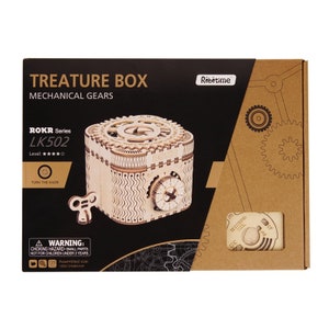 Engaging 3D Wooden Puzzle: Craft Your Own Treasure Box – Perfect Gift for All Ages