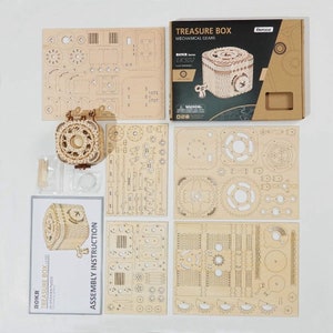 Engaging 3D Wooden Puzzle: Craft Your Own Treasure Box – Perfect Gift for All Ages